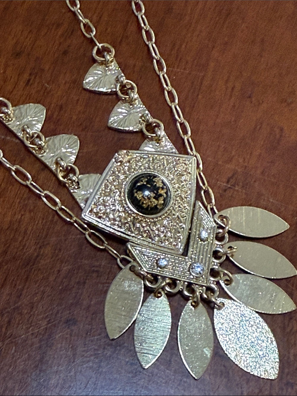 Gold-Tone Boho Geometric Statement Necklace from Anthropologie!!🔥🔥🔥 - Picture 13 of 16